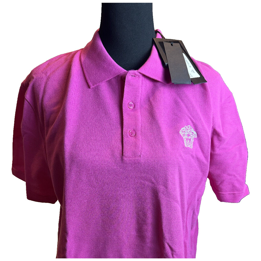 Authentic Versace Pink Polo Size L